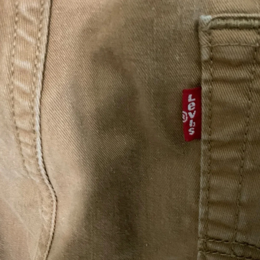 Levis 505 Jeans Mens 36x34 (36X 33) Stretch Regular Straight Leg Brown Casual